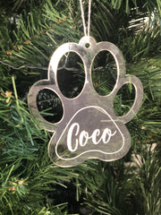 Paw Print Bauble