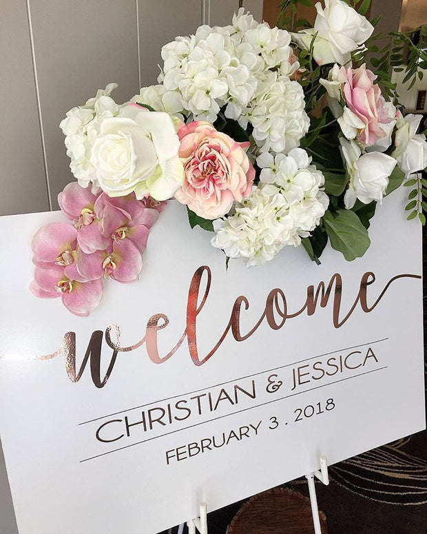 Acrylic Decal Welcome Board