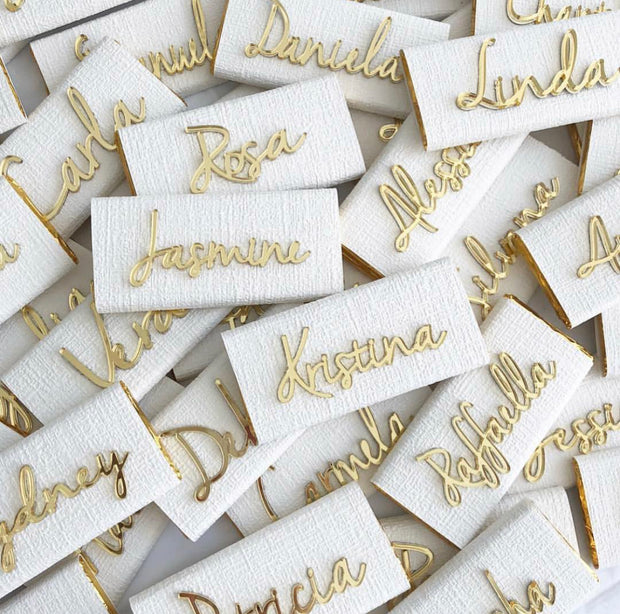 10x Individual Cut Out Names