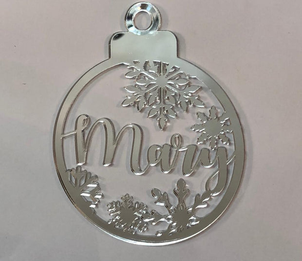 Round Snowflake Bauble